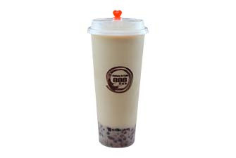 Cantaloupe milk tea